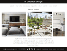 Tablet Screenshot of mmonroedesign.com